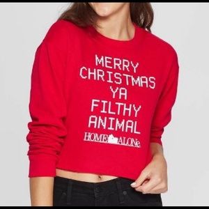 Womens Home Alone Ugly Holiday Sweatshirt Juniors